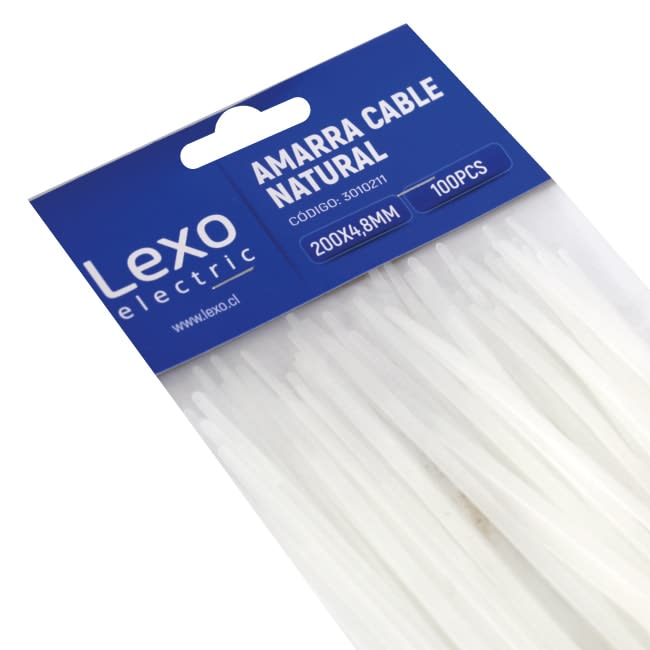 AMARRAS SUMO PLASTICAS BLANCA 12" X 3.6MM (30CM)