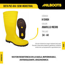 BOTA MILBOOTS 4*4 TALL #39 AMARILLA