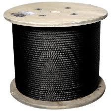 CABLE ACERO NEGRO A/YUTE #5 1/4" 6 X 19 WRC METROS GTE/GOF