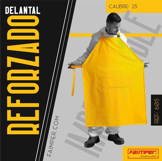 DELANTAL AMARILLO REFORZADO