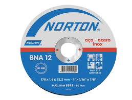 DISCO CORTE ACERO INOX BNA12 7"x1/16"x7/8" PLANO NORTON