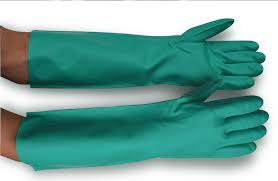 GUANTE NITRILO VERDE #9 45CM MEG SUPPLIES