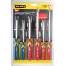 JUEGO/ DESTORNILLADOR AISLADO PUNTA/NEGRA 7PZS STANLEY 60175
