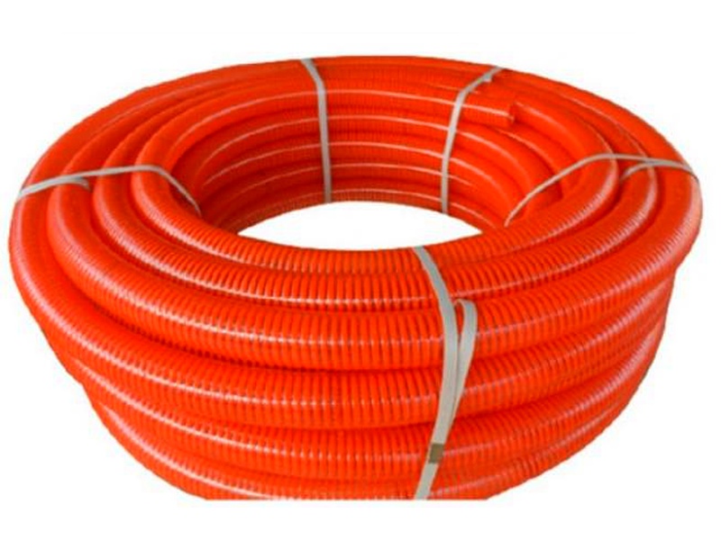 MANGUERA SUCCION ANILLADA 22 *30 MT NARANJA
