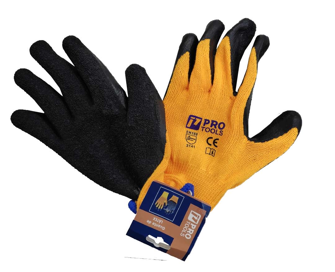 GUANTE AMARILLO/NEGRO P/VIDRIO REF PROTOOLS
